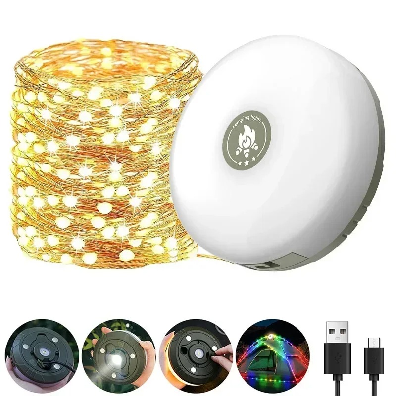 Luz de camping recargable usb